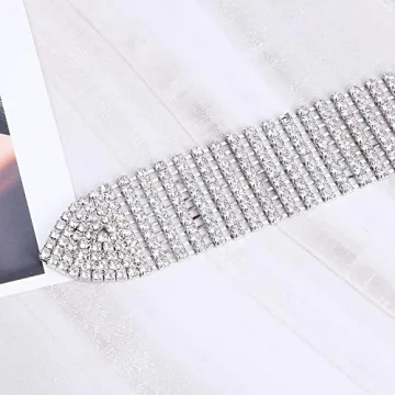 Glamorous WHIPPY Rhinestone Belt for Women’s Elegance