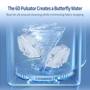 TGC 0.9 Cu.Ft.Small Portable Washer, 7.7 lb. Capacity Mini Washing Machine for Homes & Apartments & LED Display，Built-in Drain Pump,White，10 Wash Cycles and Drain Hose Included