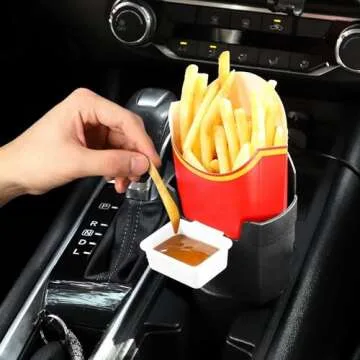 JSCARLIFE French Fry and Sauce Holder for Car Accessories