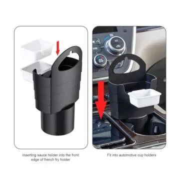 JSCARLIFE French Fry and Sauce Holder for Car Accessories