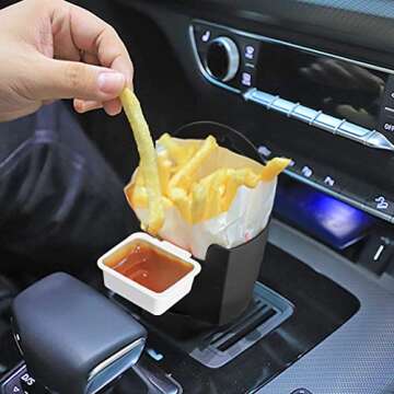 JSCARLIFE French Fry and Sauce Holder for Car Accessories