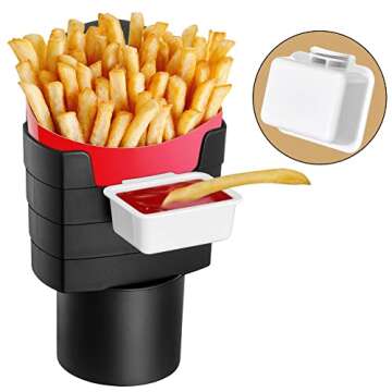 JSCARLIFE French Fry and Sauce Holder for Car Accessories