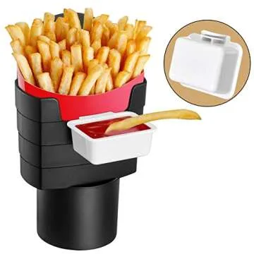 JSCARLIFE French Fry and Sauce Holder for Car Accessories