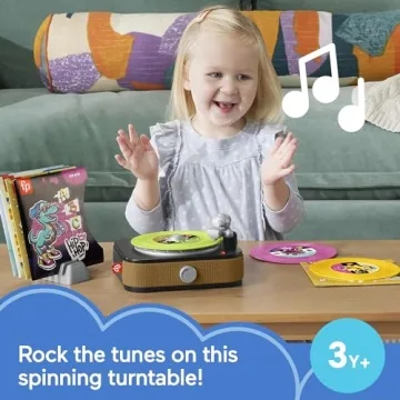 Fisher-Price Rockin’ Record Player Musical Toy for Kids