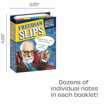 Freudian Slips Sticky Notes - Fun Freud-Themed Stationery