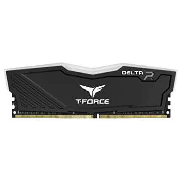 TEAMGROUP T-Force Delta RGB DDR4 32GB (2x16GB) 3600MHz (PC4-28800) CL18 Desktop Gaming Memory Module Ram TF3D432G3600HC18JDC01 - Black