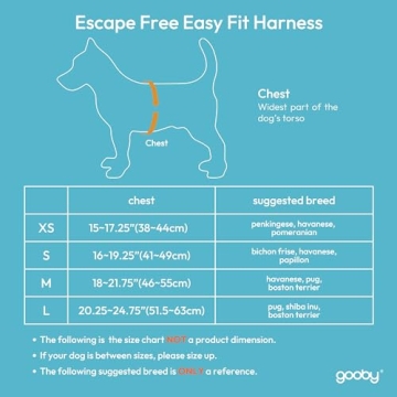 Gooby X-Small Easy Fit No Pull Harness for Small Dogs