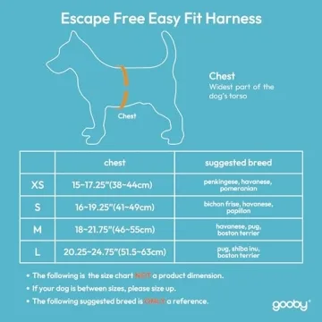 Gooby X-Small Easy Fit No Pull Harness for Small Dogs