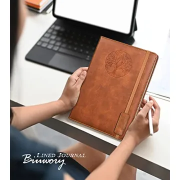 Biuwory A5 Leather Journal - 256 Pages for Work & Travel