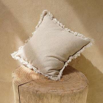 Stylish Boho Throw Pillow Covers Set of 2 for Indoors