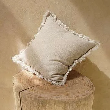 Stylish Boho Throw Pillow Covers Set of 2 for Indoors