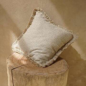 Stylish Boho Throw Pillow Covers Set of 2 for Indoors