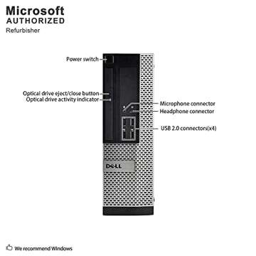 DELL Optiplex 990 Desktop Computer, i7 upto 3.8GHz CPU, 16GB DDR3 Memory, New 512GB SSD, WiFi, Windows 10 Pro (Renewed)']