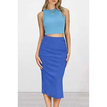 PRETTYGARDEN Women's Fashionable Summer Skirt Set