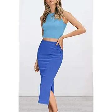 PRETTYGARDEN Women's Fashionable Summer Skirt Set