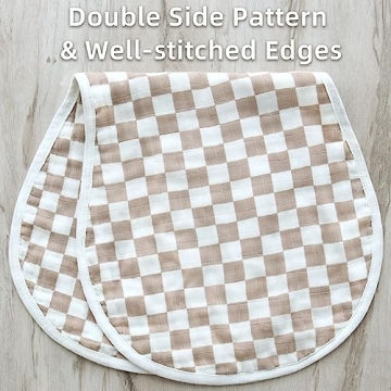 LifeTree Baby Burp Cloths - Soft, Large, Stylish Set