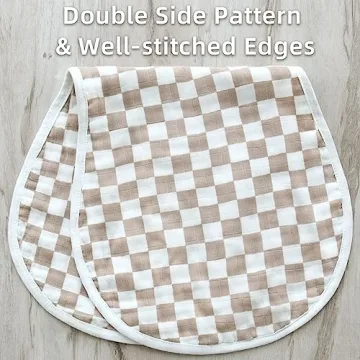 LifeTree Baby Burp Cloths - Soft, Large, Stylish Set