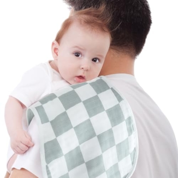 LifeTree Baby Burp Cloths - Soft, Large, Stylish Set