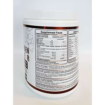 MO4T Multi Collagen Booster Powder – Extra Strength Collagen Supplement with Added Keratin, Biotin, Hyaluronic Acid, Vitamin C & Silica – Complete Doses of Extra Nutrients for Hair Nail & Skin–