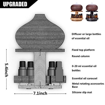 Organize Your Oils with the Bamboo Diffuser Holder Carousel