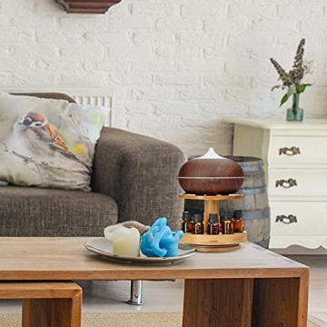 Organize Your Oils with the Bamboo Diffuser Holder Carousel