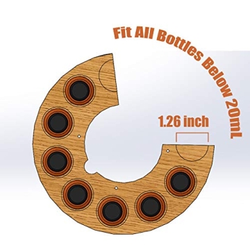 Organize Your Oils with the Bamboo Diffuser Holder Carousel