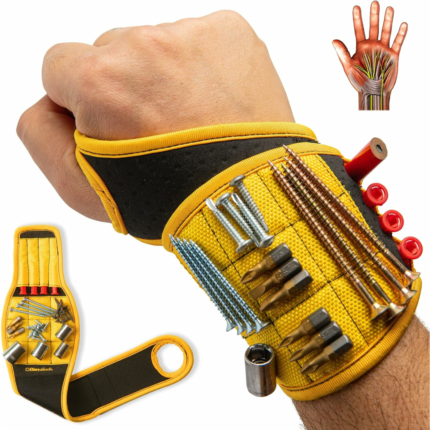 BINYATOOLS Magnetic Wristband for DIY Projects