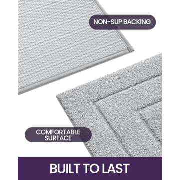 DEXI Bathroom Rug - Non-Slip, Absorbent & Soft Mat