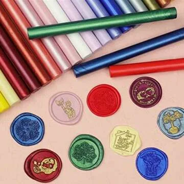 Gray Blue Wax Sealing Sticks, ONWINPOR 10pcs Glue Gun Wax Seal Sticks for Wax Seal Stamp, Melting Wax Seal Sticks for 0.43'' Glue Gun Wax Sealing Sticks (Gray Blue)