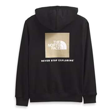 The North Face Men's Box NSE Pullover Hoodie, TNF Black/Gravel, Medium