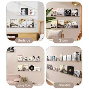Acrylic Magazine Holder 2-Pack – Stylish Wall Display