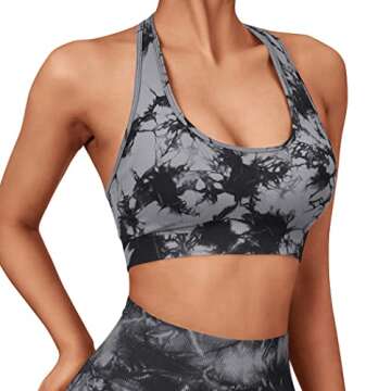 SUUKSESS Women Seamless Halter Sports Bra for Fitness