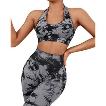 SUUKSESS Women Seamless Halter Sports Bra for Fitness