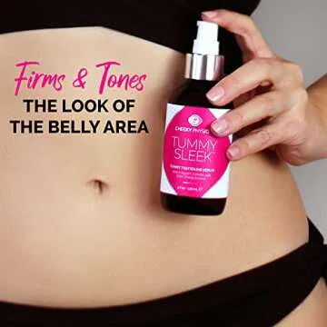 Tummy Sleek Stomach Firming Cream - Skin Tightening Serum for Belly - Helps to Improve the Appearanc...