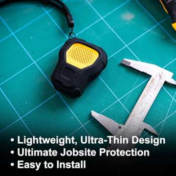 CYBERGUYS Silicone Case for DEWALT Wearable Bluetooth Speaker, Durable Shock-Proof Non-Slip Protecti...