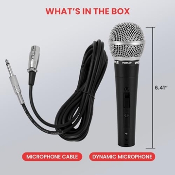 Pyle PDMIC59 Dynamic Vocal Microphone Professional Quality