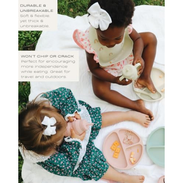 Hippypotamus Toddler Plates - Safe & Functional Silicone Plates