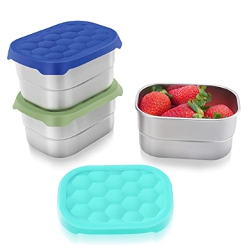 Eco-Friendly Stainless Steel Snack Containers for Kids | Leak-Proof & Easy Open