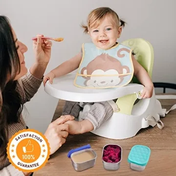 Stainless Steel Snack Containers Kids Leak-Proof Eco-Friendly