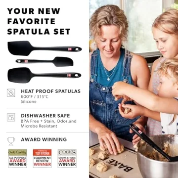 Quality DI ORO Silicone Spatula Set for Cooking