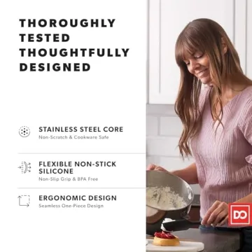 Quality DI ORO Silicone Spatula Set for Cooking