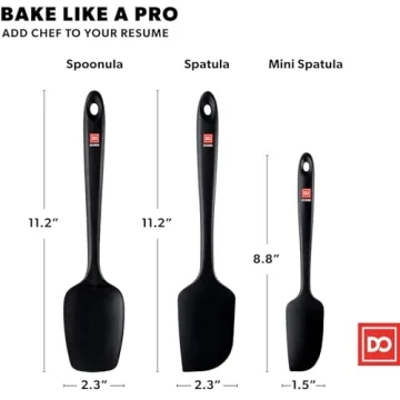 Quality DI ORO Silicone Spatula Set for Cooking