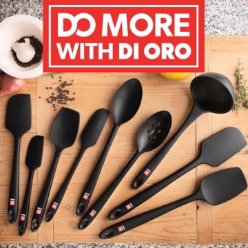 Quality DI ORO Silicone Spatula Set for Cooking