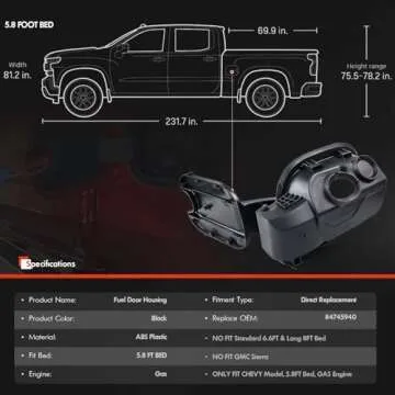 84745940 Fuel Door Housing for 2019-2024 Chevy Silverado