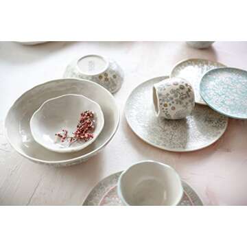 Dorotea Hand Painted Coffee and Tea Mugs Set of 4 - 16oz