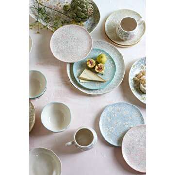 Dorotea Hand Painted Coffee and Tea Mugs Set of 4 - 16oz