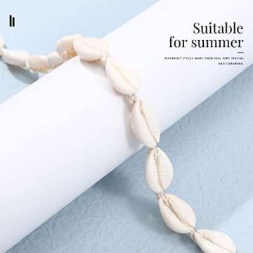 Simsly Puka Shell Waist Chain Boho Body Chain Shells Beach Belly Jewelry for Women and Girls