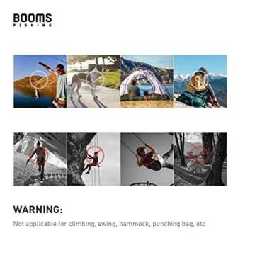 Booms Fishing CC1 Multi-Use Carabiner Clip, 6 Pack Small Caribeener Clips, Mini Keychain Caribeaner Clip 2 inch, Aluminum D Ring Carabiners, Assorted Colors