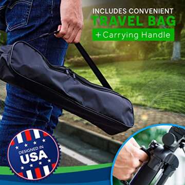 KobraTech 70 Inch Tripod for Camera and Phone | Apex A70 Camera Tripod with Remote and Monopod | Aluminum Camera Tripod for Nikon, Canon, iPhone | Includes Phone Tripod Mount