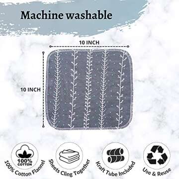 May Bright - Reusable Paper Towels Washable Roll - Cloth Paper Towel Replacement - Zero Waste - 15pk
